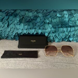 New Celine Gold Metal Sunglasses